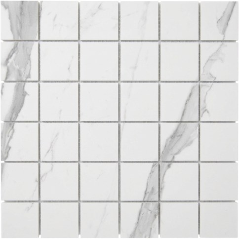PORCELLANA WHITE MATTE 30x30 MALLA