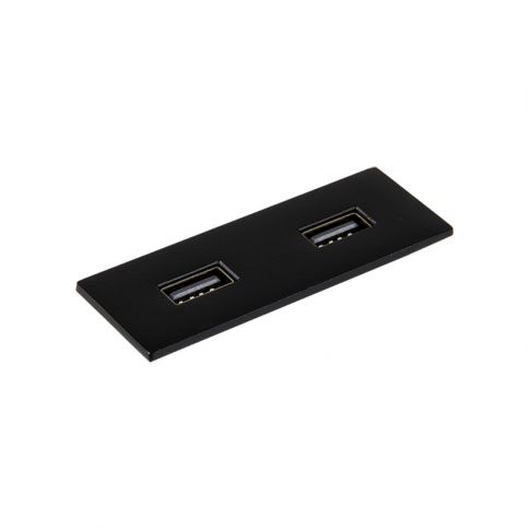 VersaPICK USB socket, 2 USB ports (5V / 9V, 3A / 2A), 110-220V black