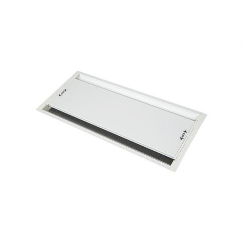 EXIT DUAL Double-sided hatch for socket outlet block, L = 263 mm white