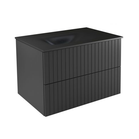 Akya Linea Gun Metal Matt + washbasin gun metal