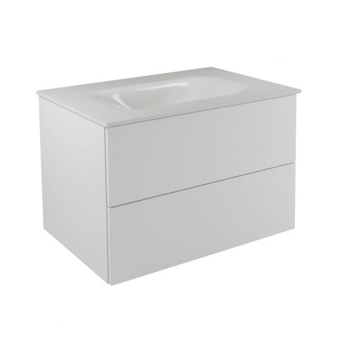 Besco Akya Classic white glossy + washbasin white glossy