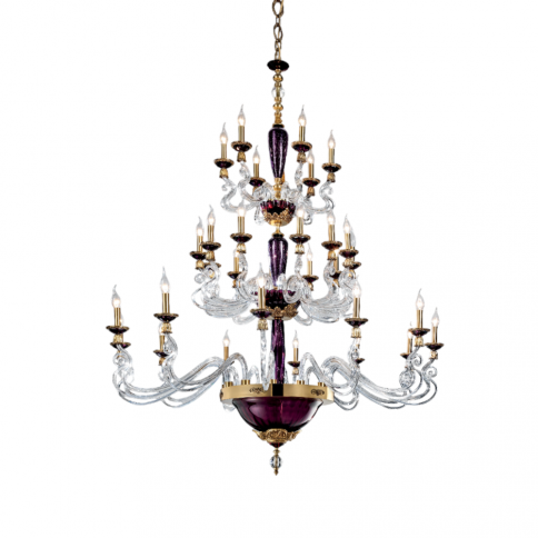 Euroluce Barocco Barocco L12+6+6 Amethyst