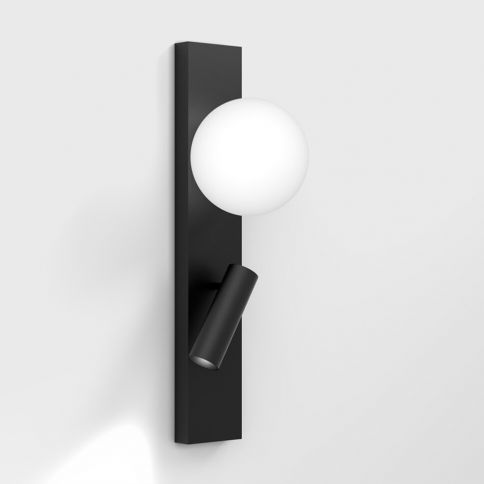 SFERA WALL M, L100mm, sp16mm, h344mm, LED 3.6W, LED 1.5W, 3000К, IP20, black