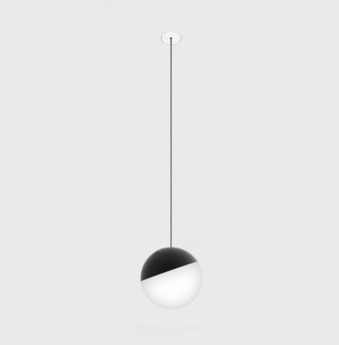 BALL M P NANO BASE, D100mm, H1500mm, 7W LED-valo, 3000K, IP20, musta