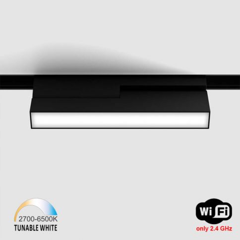 IN_LINE LINEA B 205 TW, L205mm, W24,5mm, H107mm, LED 6W, TW DIM: 2700K(419Lm)-6500K(435Lm), 48V DС, IP20, черный