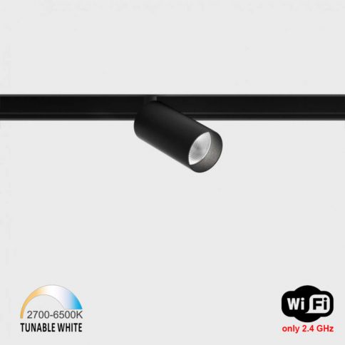 IN_LINE TUB S A 60 TW, D30mm, H60mm, LED 6.3W, TW DIM: 2700K(393Lm)-6500K(454Lm), 48V DС, IP20, черный