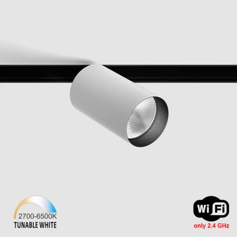 IN_LINE TUB M A 90 TW, D52mm, H90mm, LED 13W, TW DIM: 2700K(840Lm)-6500K(994Lm), 48V DС, IP20, белый
