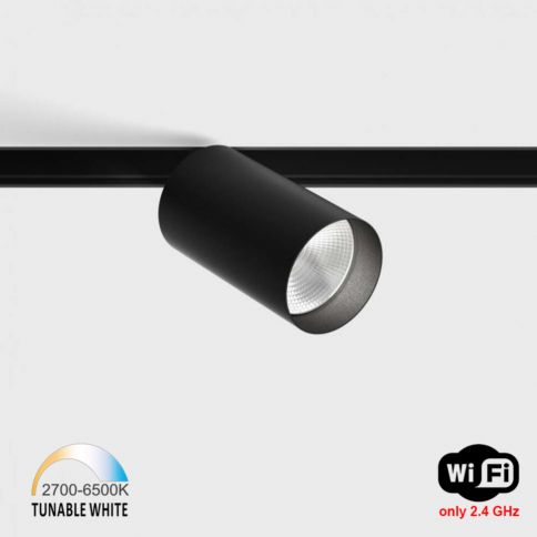 IN_LINE TUB M A 90 TW, D52mm, H90mm, LED 13W, TW DIM: 2700K(840Lm)-6500K(994Lm), 48V DС, IP20, черный