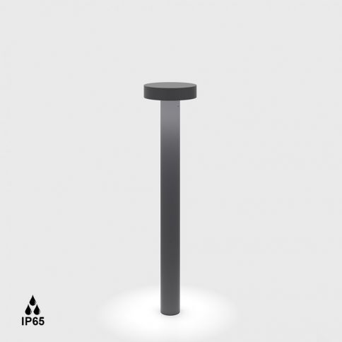 BARD3. D140mm, H600mm, 13W LED, 360º, 2700K, IP 65, graphite