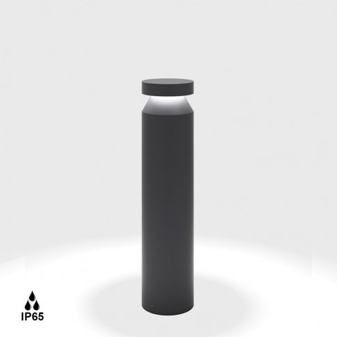 BARD5. D140mm, H600mm, 18W LED, 360º, 2700K, IP 65, graphite