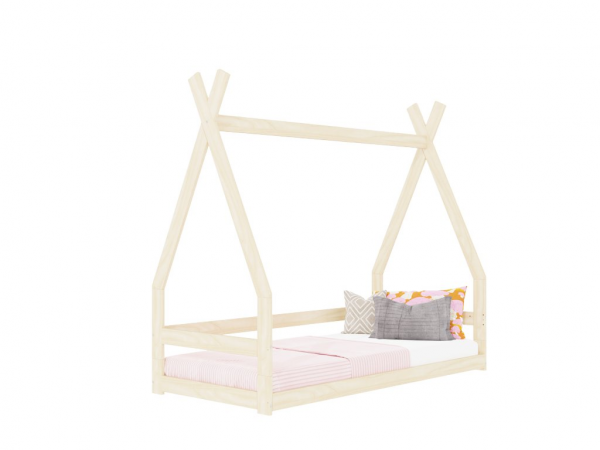 Benlemi SAFE in the shape of teepee with bed guard 90x200 cm
