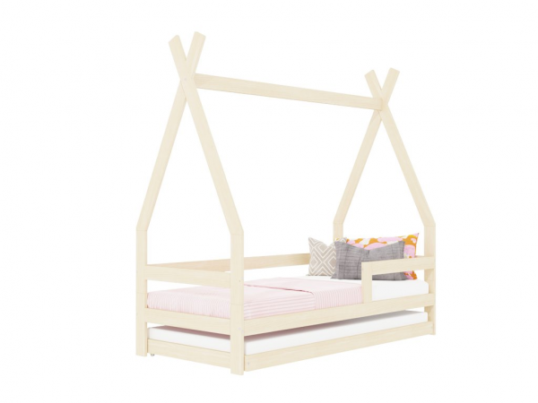 Benlemi SAFE in the shape of teepee with two bed guards and extra bed 90x190 cm