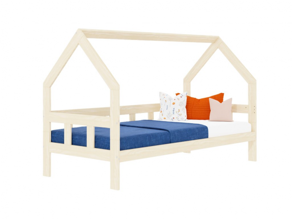 Benlemi FENCE in the shape of house made of wood with sidewall 120x200 cm