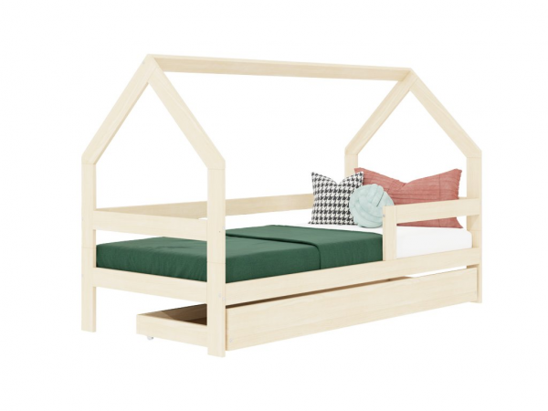 Benlemi SAFE with two bed guards and storage drawer 90x190 cm