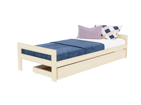 Benlemi SWITCH with headboards and storage drawer 80x160 cm