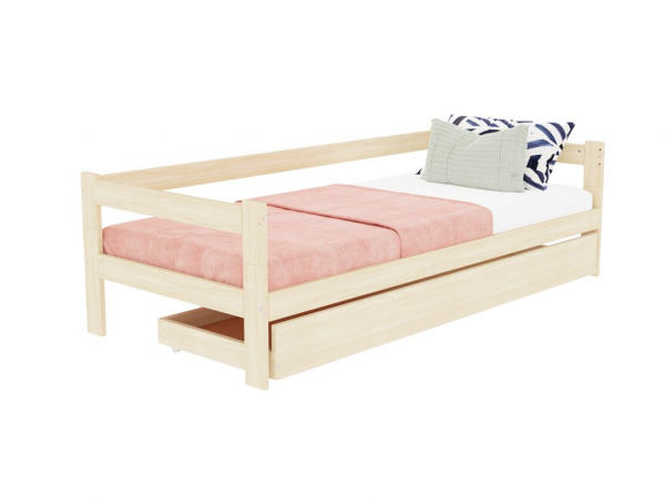 Benlemi SAFE single with bed guard and storage drawer 90x180 cm