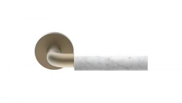 Forme Shinobi Special Brassed Satin Matt/White Carrara Marble