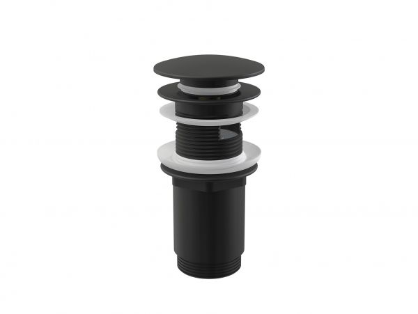 Besco click-clack сифон для умывальников матовый черный