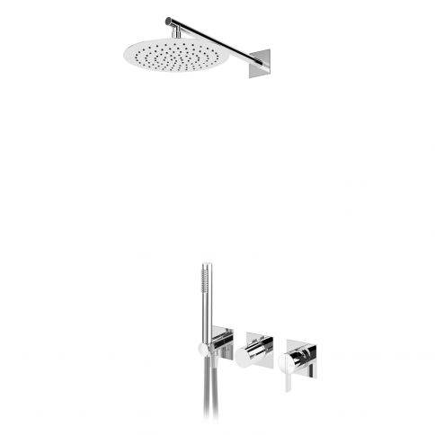 Bruma Breeze Suihkusetti suihkupäällä Ø250 mm ja käsisuihkulla, kromi