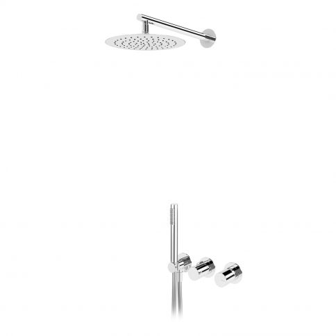 Bruma Avalon Suihkusetti yläsuihkulla Ø250 mm ja käsisuihkulla, Kromi