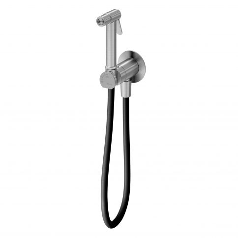 Bruma X-Alpha Tap for bidet/toilets, 90 angle opening, Satin stainless steel