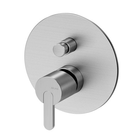 Bruma X-Alpha Concealed mixer with 2 outlets, Satin stainless steel