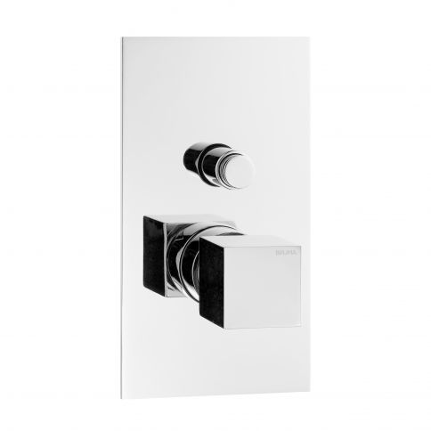 Bruma Escudo Concealed mixer with 2 outlets, Pure White