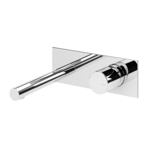 Bruma Lusa Wall mixer with single escutcheon, Chrome