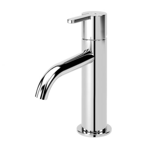 Bruma Leaf Basin mixer with curved spout, Night Sky