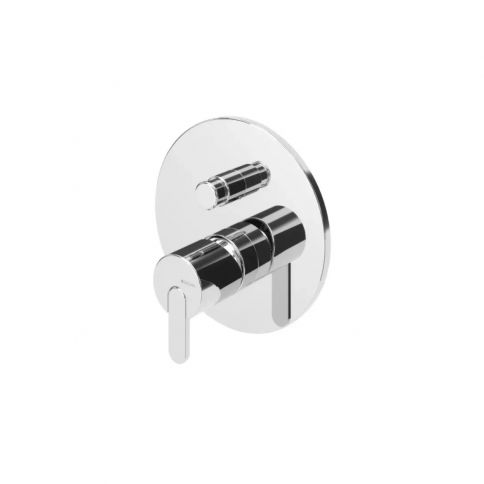 Bruma Leaf Concealed mixer with 2 outlets, Old Brass