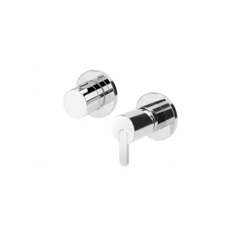 Bruma Leaf Concealed horizontal mixer, Chrome