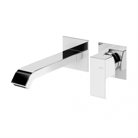 Bruma Linea 2 hole wall basin mixer, Sunrise