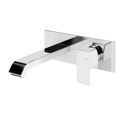 Bruma Linea Wall basin mixer with single escutcheon, Sunset