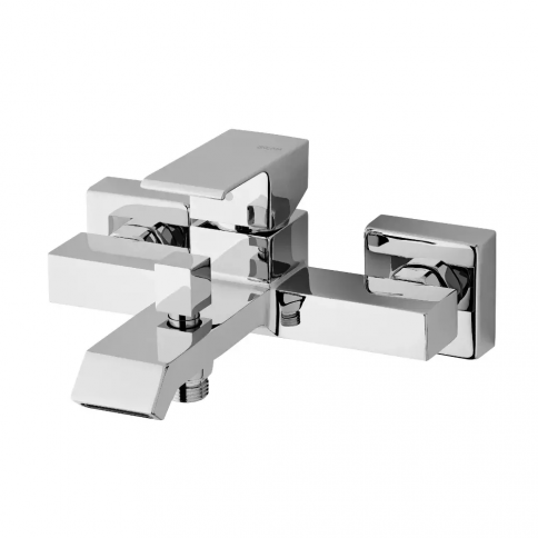 Bruma Linea Bath/shower mixer with handshower set, Pure White