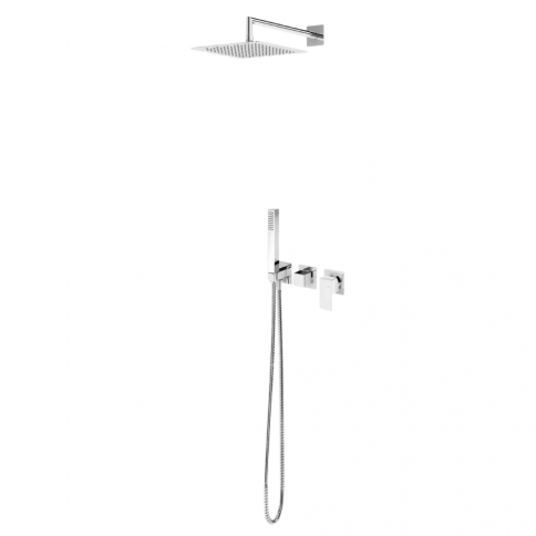 Bruma Linea Horizontal shower set with UltraThin Inox shower head and handshower set, Sunset