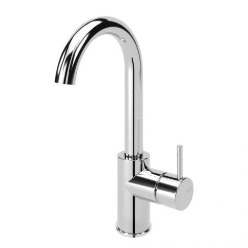 Bruma Lusitano Basin mixer with swivel spout, Pure White