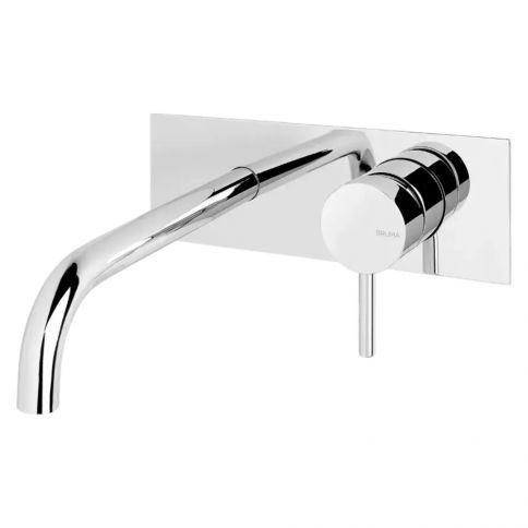 Bruma Lusitano Wall basin mixer with single escutcheon, Sunrise