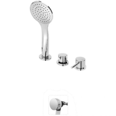 Bruma Lusitano Bath-shower set with Elo handshower and bath filler, Sunset