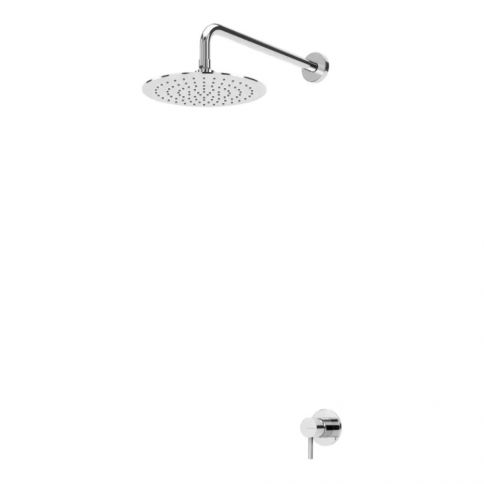 Bruma Lusitano Shower set with ABS shower head Ø230 mm, Pure White