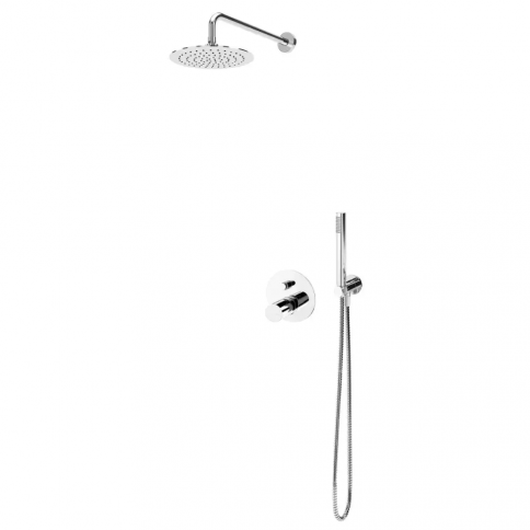Bruma Adagio Set with ABS shower head Ø230 mm, Pure White