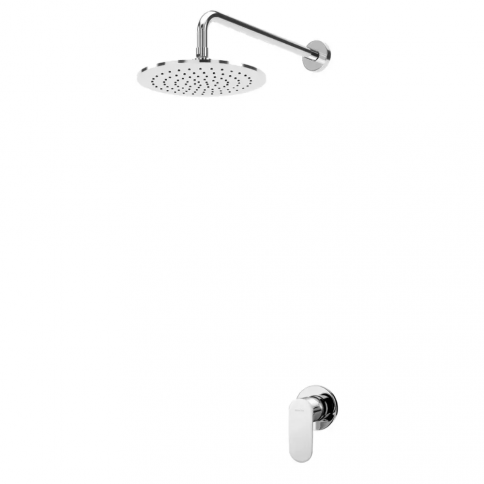 Bruma Coral Shower set with ABS shower head Ø230 mm, Chrome
