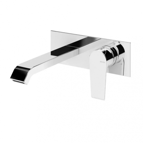 Bruma Nautic Wall basin mixer with single escutcheon, Chrome