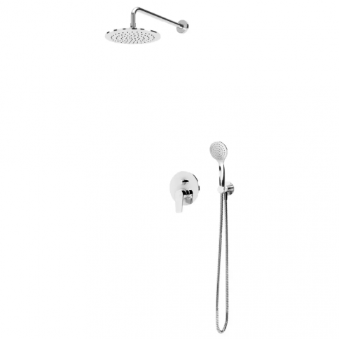 Bruma Nautic Shower set with ABS shower head Ø230 mm and Emotion handshower set, Night Sky