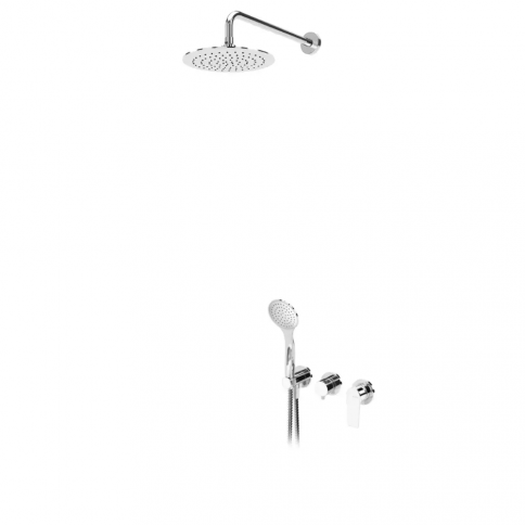 Bruma Nautic Shower set with UltraThin Inox shower head Ø250 mm and handshower set Elo, Sunrise