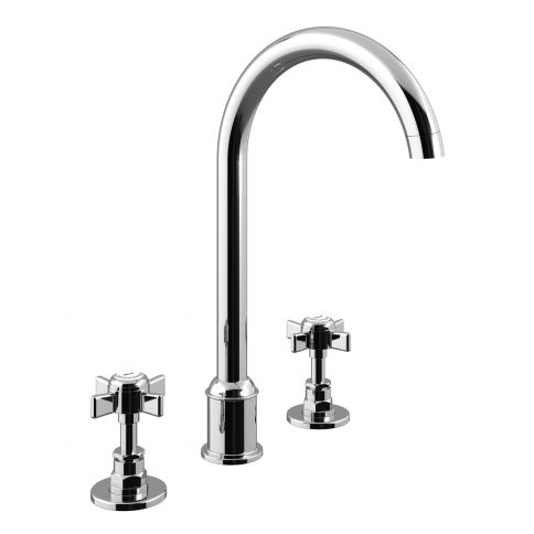 Bruma Imperial 3-hole basin mixer with swivel spout, Night Sky
