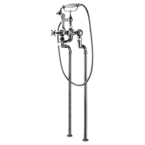 Bruma Imperial Floor-mounted bath/shower mixer, Gold 24kt