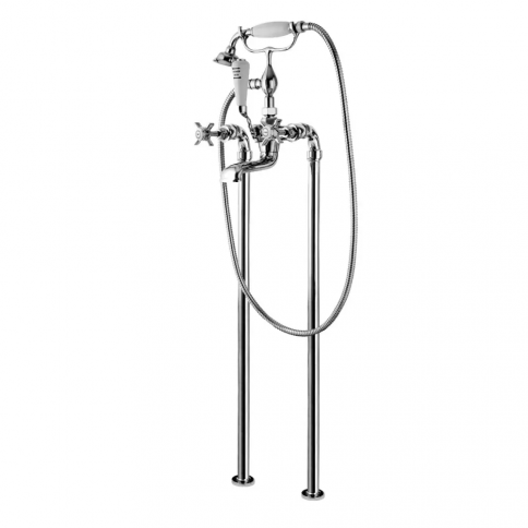 Bruma Imperial Floor-mounted bath/shower mixer 1953, Chrome