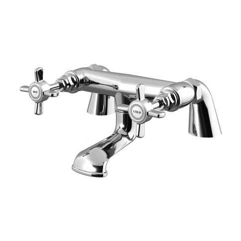 Bruma Imperial 2 hole bath filler mixer, Gold 24kt