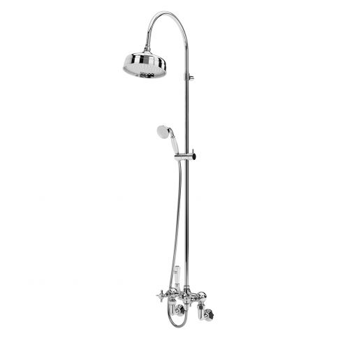 Bruma Imperial Shower system with head shower Ø200 mm and shower rail, Night Sky