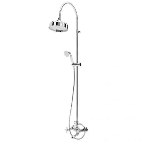 Bruma Imperial Bath/shower system with head shower Ø200 mm and shower rail 1953, Night Sky